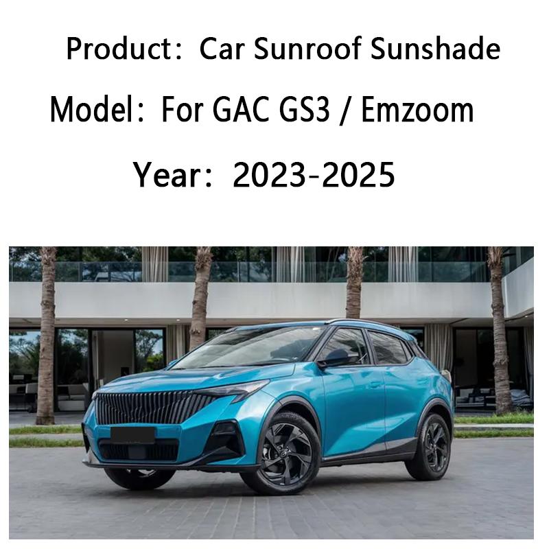 Car Sunshade For Trumpchi GAC GS3 Emzoom 2023~2025 Sunroof Shades Electrostatic Adsorption Visor Sun Protection Auto Accessories