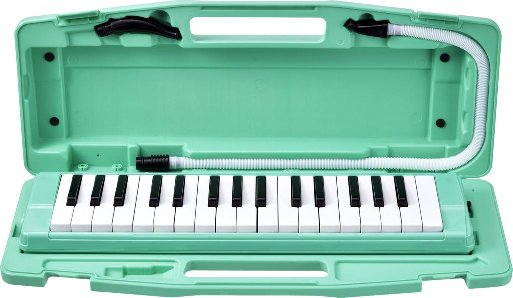 Green Harmonica with Hard Case Zen-On C-32G