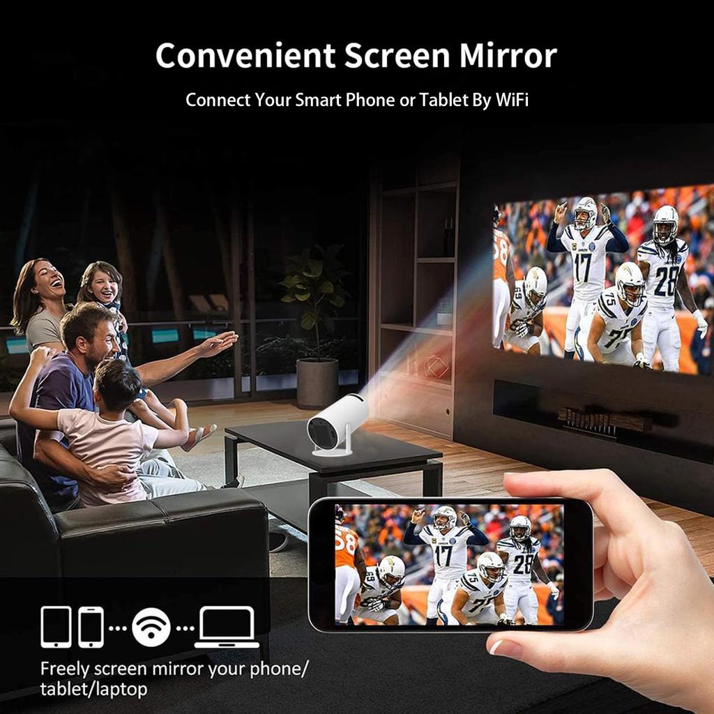 Factory Price Latest Mini WiFi Smart Android 11 Projector Mini Video LCD Projector Support 4k Mirror Screen System Projector