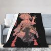 Kitasan Black Uma Musume Anime Decken Korallenfleece Plüsch Herbst/Winter Weiche Überwurfdecke für Bettwäsche Außen-Bettüberwürfe