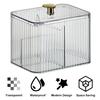 Dust-Proof Makeup Removal Cotton Lipstick Holder Waterproof Clear Bathroom Organizer Portable Cotton Swab Box for Home Storage