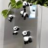 Plush Panda Stickers, Adorable Black & White Fabric Panda Decorations, No Power Required, for Vines Walls and Gifts, Home or Party Decoration