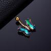 Stainless Steel Butterfly Belly Button Ring Navel Piercing Ring For Women Girls Sexy Belly Piercing Ring Body Jewelry