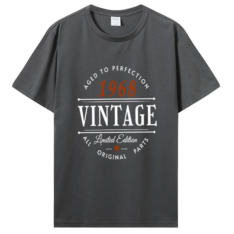 Novelty Vintage Born In 1968 Classic T Shirts Cotton Streetwear Short Sleeve Birthday Gifts Summer Style T-shirt Clothing
