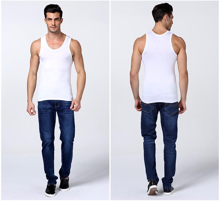 Men's Plus Size Pure Cotton Sleeveless Vest - Summer Base Layer Fitness Top