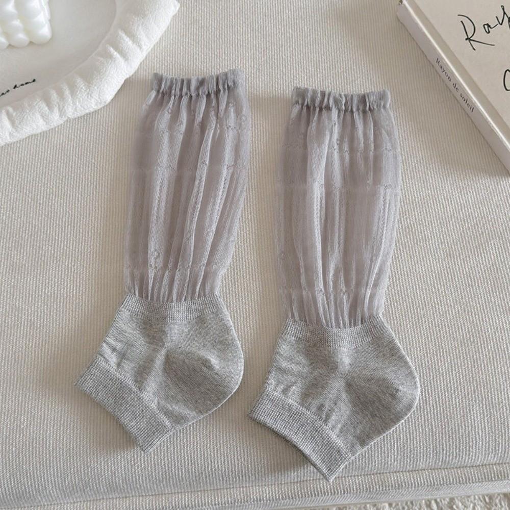 Mesh Sunscreen Socks Loose Fit Foot Cover Fashion Medium Tube Socks  Women's