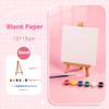 12colors/Set Acrylic Pigment With Brush Palette Small Box Beginner Children's Hand Painted Graffiti Coloring Paint Painting Tool