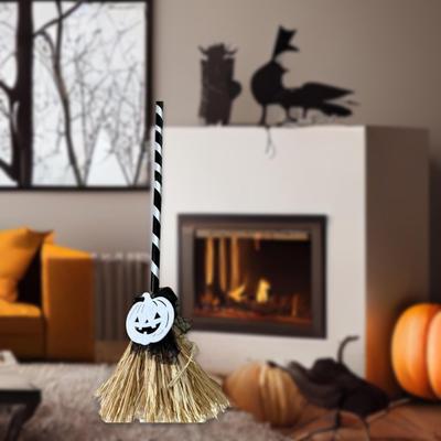 Halloween Hexenbesen Cosplay Requisiten 80cm Hoch Automatisch Drehend Dekoration Fliegend für Festival