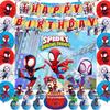 Spider-Man Birthday Party Disposable Plates, Napkins & Cups Set for Kids