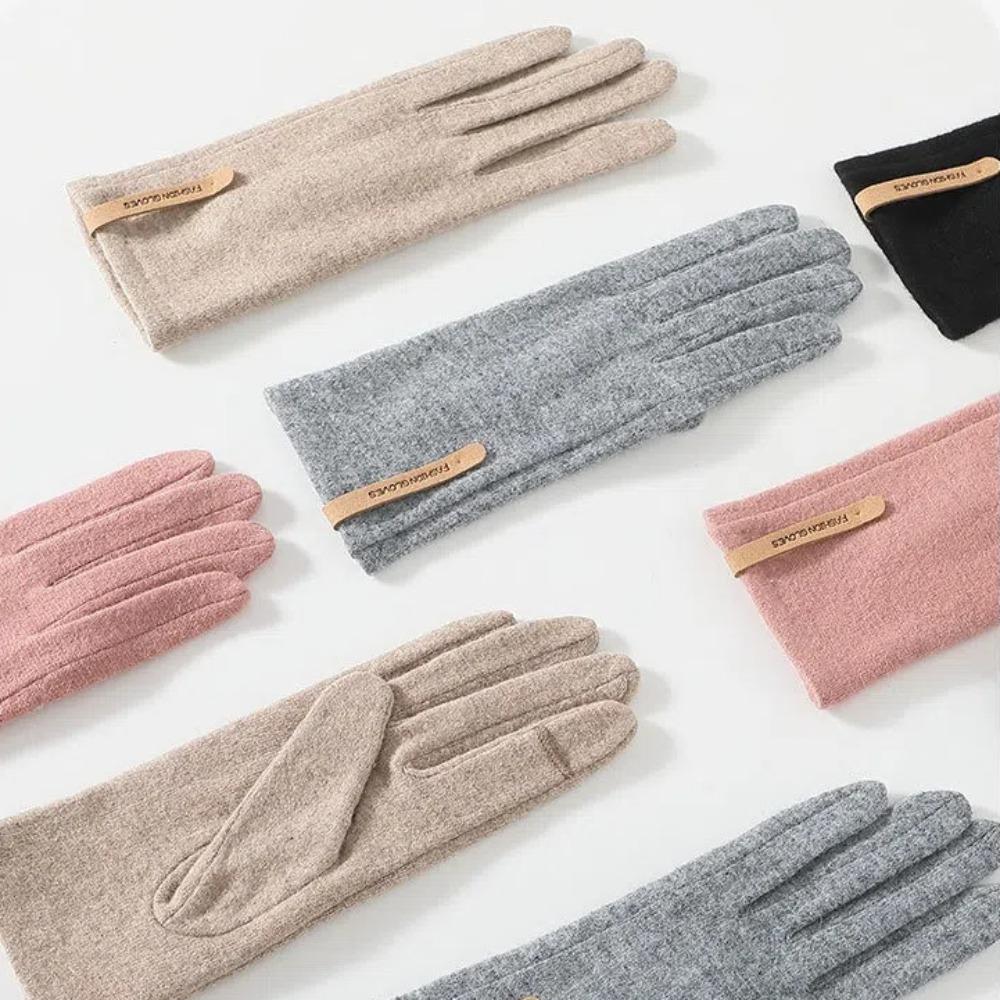 Keep Warm Winter Gloves Windproof Women's Gloves Fashion Cashmere Gloves  Drive