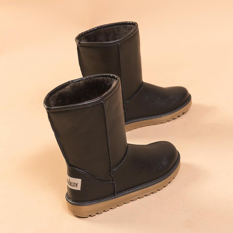 

Зимние сапоги средней длины хлопковые туфли женские 2025 зима новые классические повседневные UG холодостойкие G с набивкой утолщенные теплые сапоги 35