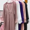 Backless Lace Suspender Nightdress Transparent Sleepwear Robe Set Sweet Mesh Sling Nightgown  Gift