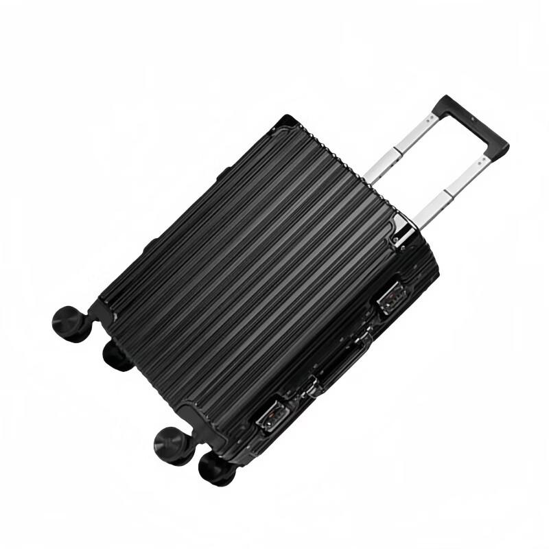 Hengyuanxiang Striped Aluminum Frame Trolley Case