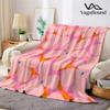 Tangerine Petal Burst Flanelldecke Warm Weich Halloween Weihnachten Sofa Warm Gemütlich Dekoratives Dekor Geschenk für Alle Jahreszeiten
