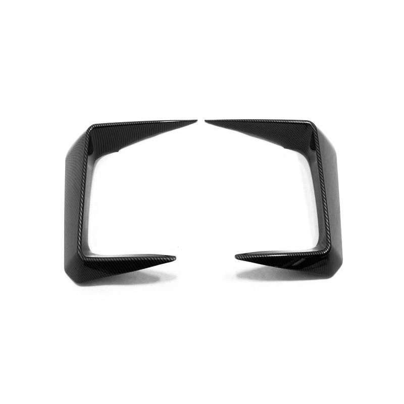 For Toyota RAV4 RAV 4 XA50 - ABS Black Fog Light Lamp Protector Bumper Cover Front Foglight Eyebrow Eyelids Cover Trim
