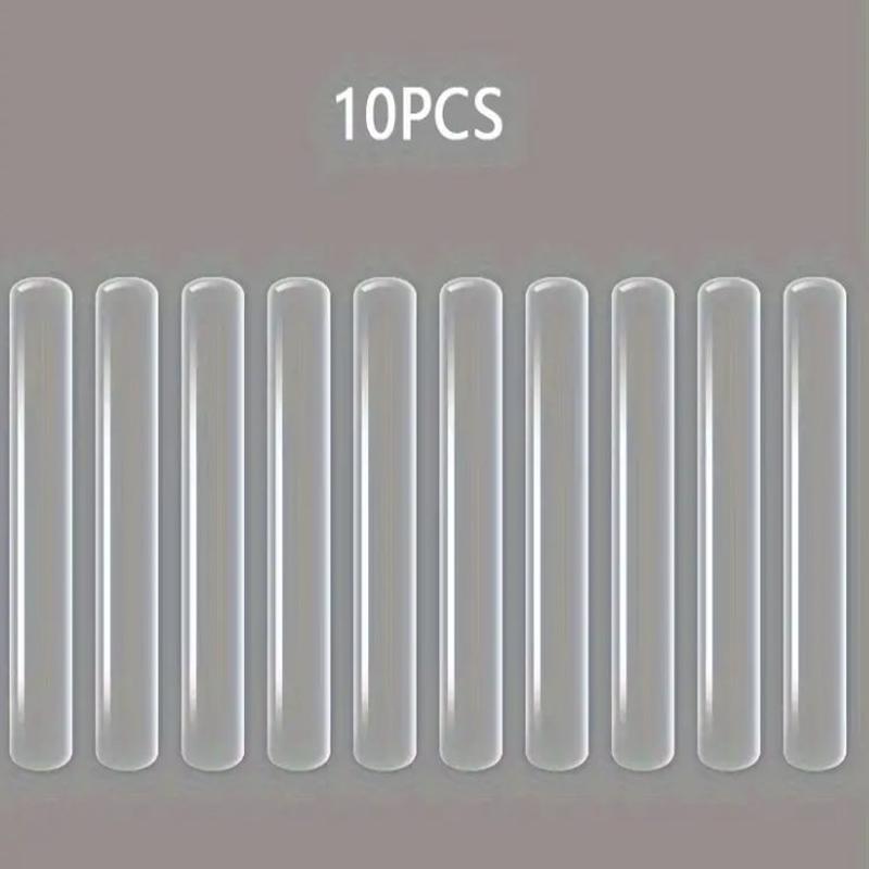 10PCS Transparent Door Impact Mats, Silicone Seal, Household Transparent Impact Seal Tape, Transparent Mute Strip