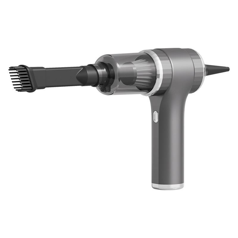 

Перезаряжаемый многоцелевой ручной автомобильный пылесос серебристо-серого цвета