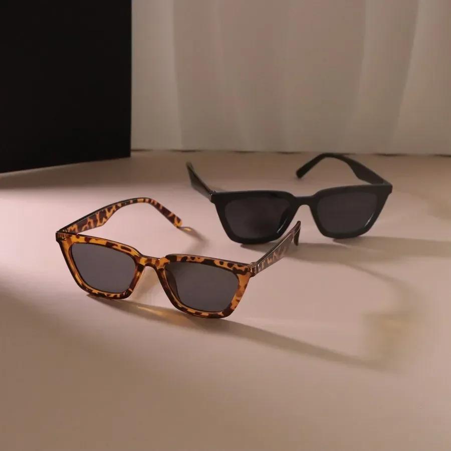 Óculos de Sol Olho de Gato Vintage Para Mulheres Homens Moda Retrô Minimalista Elegante Feminino Masculino