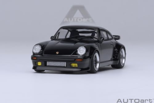 AUTOart 1/64 Scale Porsche 911 (930) Turbo "Wangan Midnight" Blackbird (Volume 1 Specification) Finished Model 20636