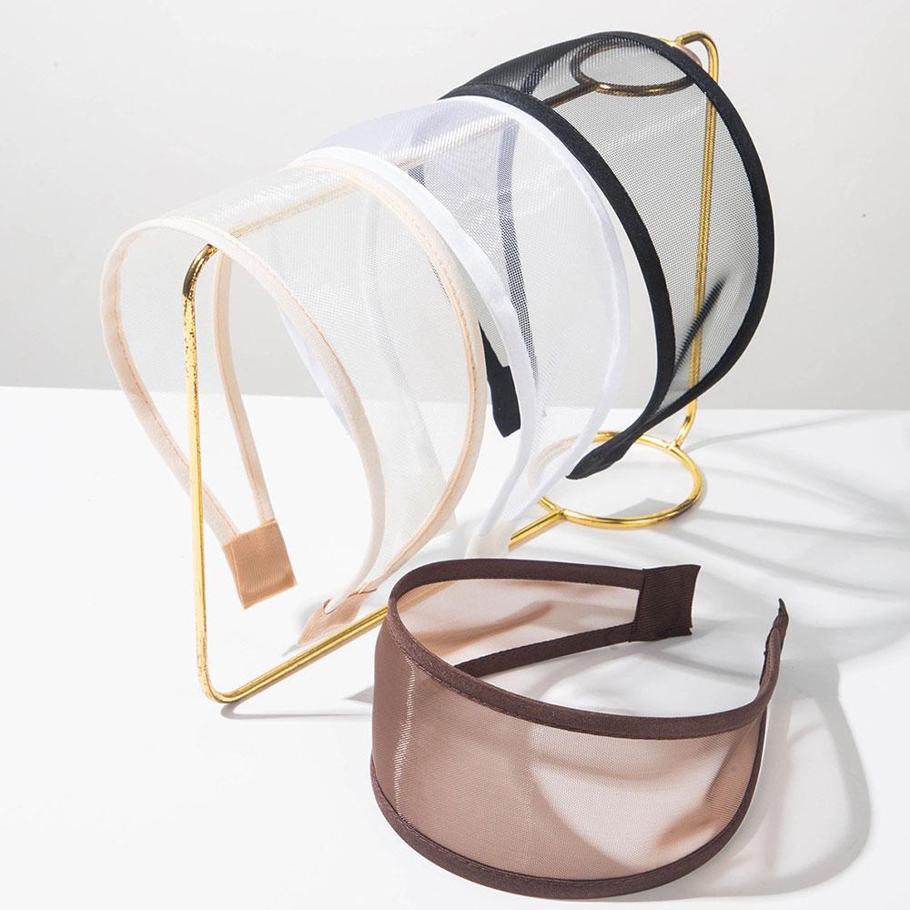 Non-Slip Mesh Headband Headwear Hollow Out Breathable Hair Band Women's Wide Side Hair Hoop Fashion Simple All-match Hairbands