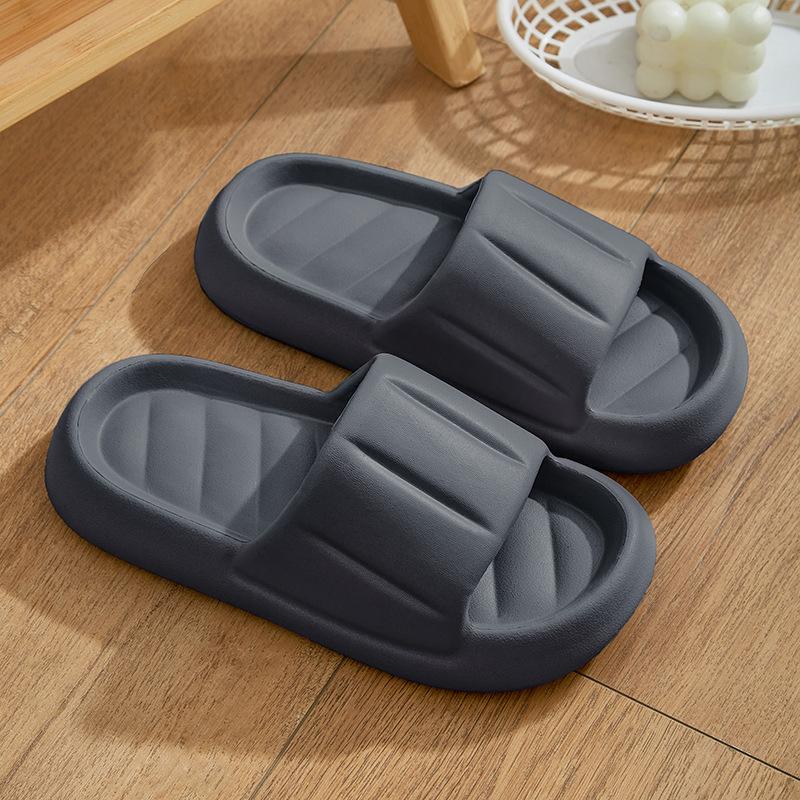 Home slippers men's summer eva thick-bottomed non-slip bathroom home wear new deodorant cool slippers women