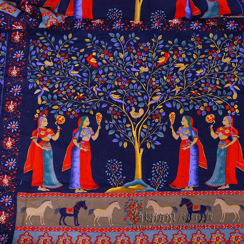 100x145cm Ethnic Printed aborigines Characteristic Cotton Fabric For DIY Decoration Textile Sewing Quilting Fabrics Tablecloth