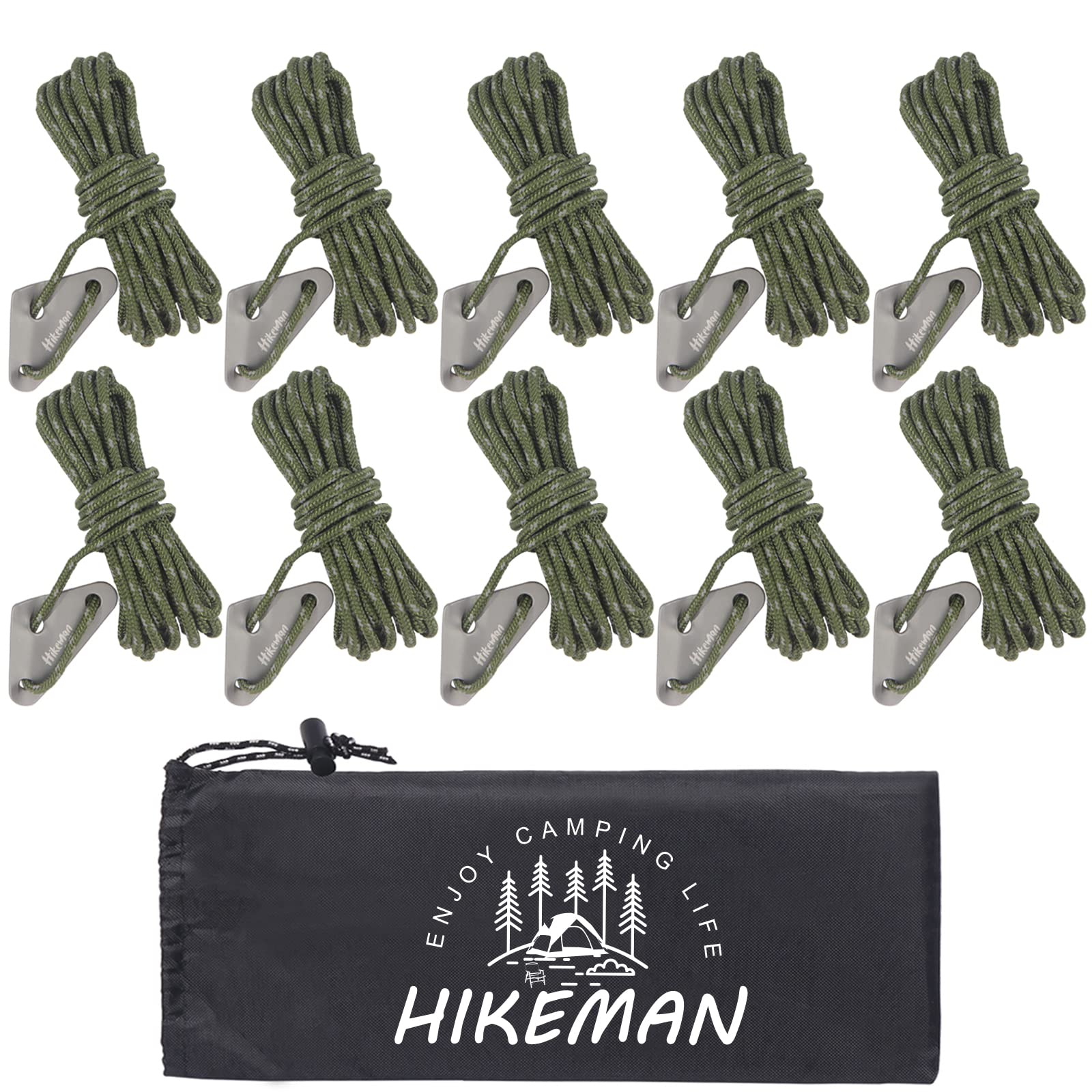 

Tent Guy Tarp Reflective Load Гибкие фитинги Набор из 8 штук Camping Outdoor 10 Веревка, Веревка, Канат, Паракорд, Материал, Грузоподъемность 300 кг, В комплекте, Длина