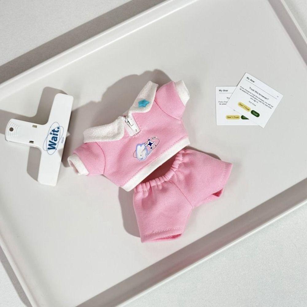 Multicolor 20cm Cotton Doll's Clothes Dress Up Star Doll Clothes Doll Overall Set  Toy Accessories