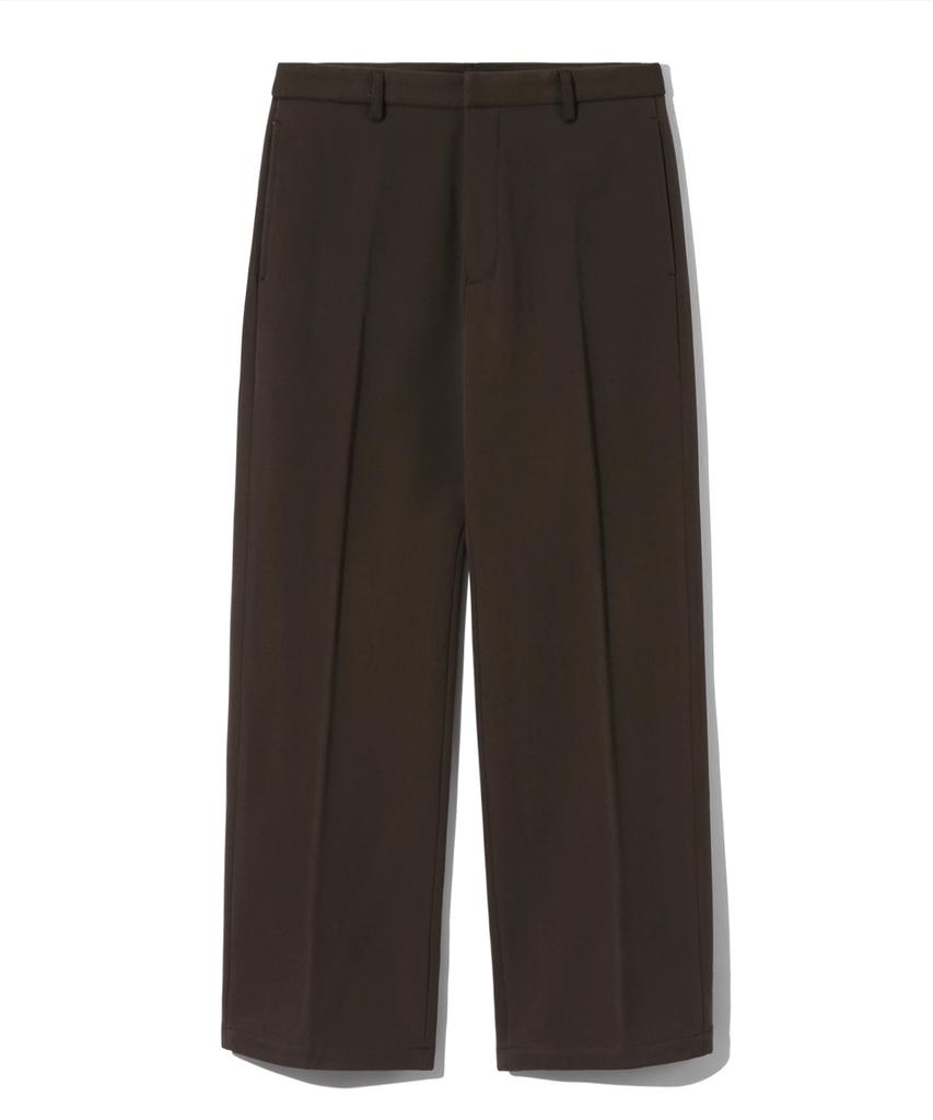 TRILLION Essential Semi-Wide Slacks (Brown)