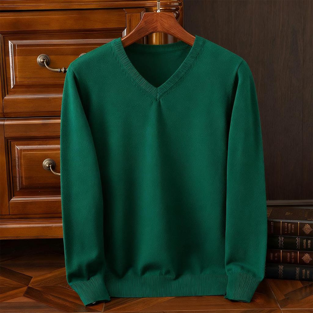 Pánské Dámské vysoce kvalitní podzimní zima pletený svetr svetr s výstřihem do V Dlouhý rukáv Topy Halenka Společenské oblečení Košile Košile Pro muže