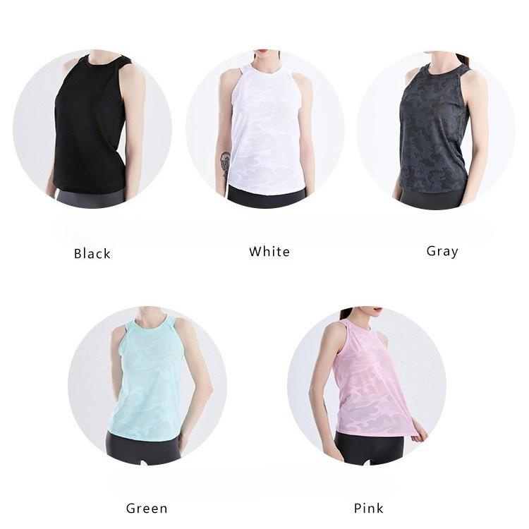 Loose-fitting Fitness Top Lightweight Breathable Mesh Vest Sleeveless Tunic Women’s Fitness Top Yoga Top