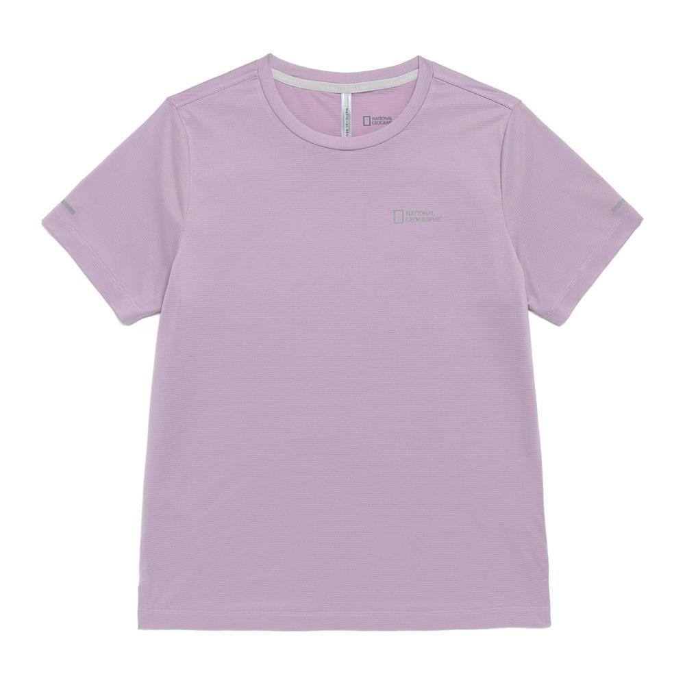 NATIONALGEOGRAPHIC N262Wts270 Women'S Nature Ventilation Semi-Crop Short Sleeve T-Shirt Lavender
