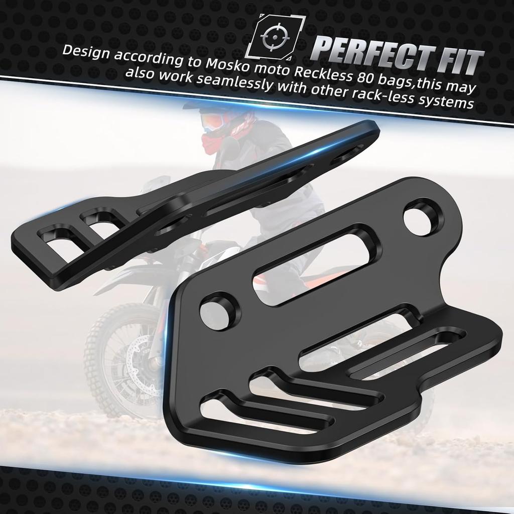 NICECNC Black Luggage Rack Side Bag Bracket Holder Passenger Luggage Stand Compatible with 790 890 Adventure R/S/Rally 2019 2020 2021 2022,