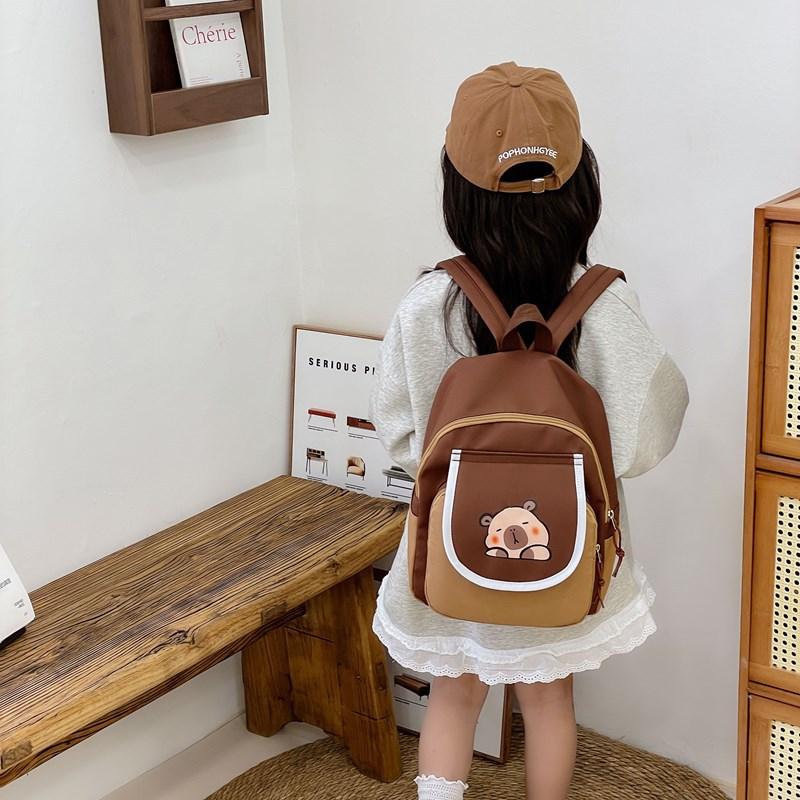 School Bag Kapibara Children's Casual Versatile Trend Backpack Boys and Girls