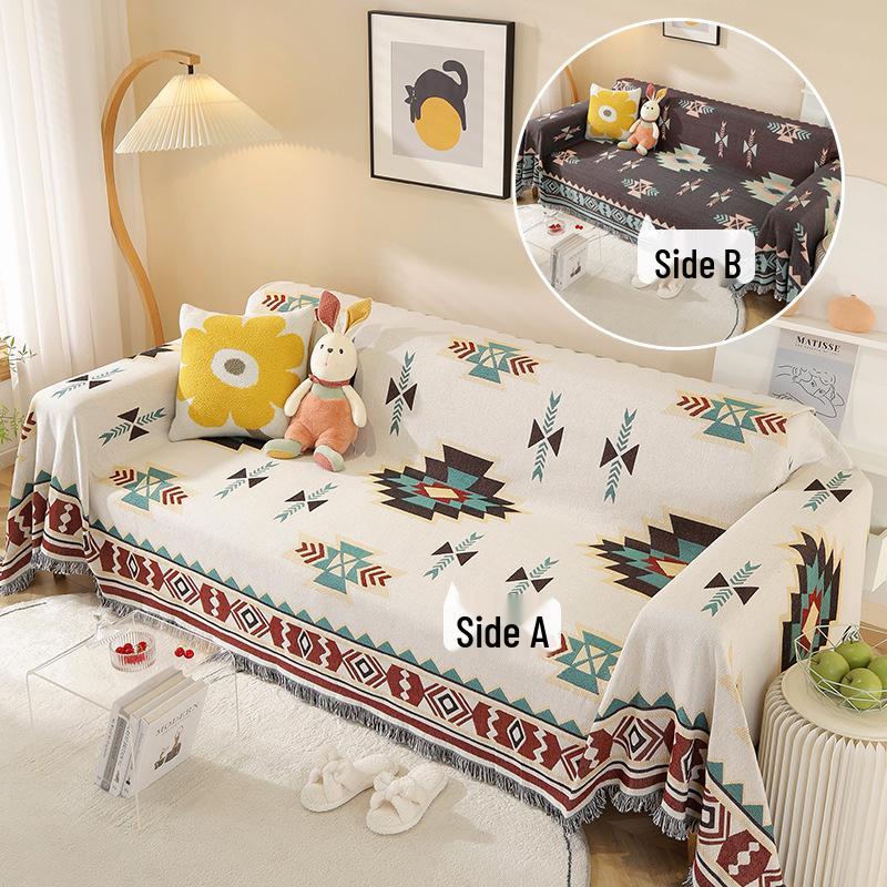 Toalla de sofá con grafiti americano: Cubierta Decorativa de Estilo Japonés y Coreano con Patrones Abstractos Coloridos