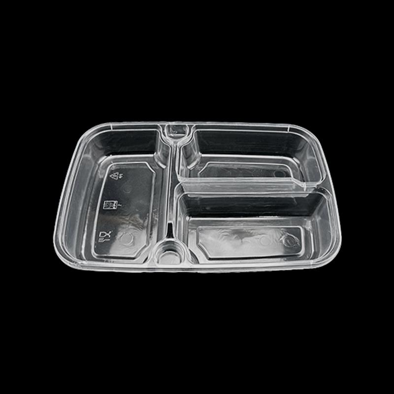 WEISHENG Disposable 3-Compartment Takeaway Meal Box Liner