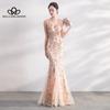 Evening Dress New Banquet Elegant Long Sexy Fishtail Toasting Dinner Dress Cocktail Party Long Dress
