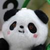 Plush Stuffed Kawaii Animal Pendant Cute Bamboo Tube Panda Keychain Lovely   Backpack Decor