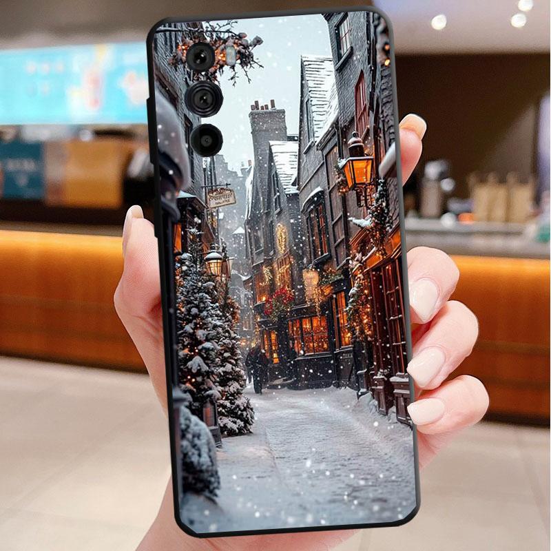 Christmas Art Phone Case For Motorola Edge 50 40 Pro 60 50 40 30 Ultra Neo Fusion Moto G Play G Stylus G Power G