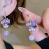 Bohemian Ethnic Style Crystal Fringed Earrings, Earrings, Retro Studs, New Popular High-end Earrings.