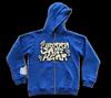 Gothic Retro Dark Y2K Skull Letter Zipper Sweater for Men and Women of the Same Style