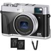 Lecran 4K Digital Auto Image 16x Mode For School Vlog Camera Camera, Focus, 48MP, Stabilization, Zoom, Dial, Flash, Viewfinder, Lightweight, Portable,