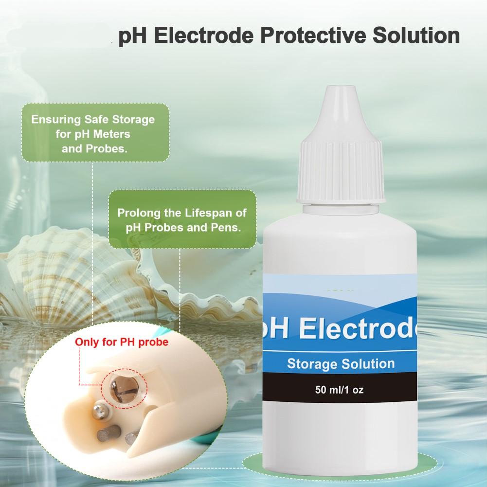 Calibration Kit with 50ML For PH Solutions and ORP222mv Storage for Professional Calibration in Hydroponics and Lab Use