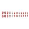 Gentle And Pure Style Wearable Nail Art Patch Color Stone Glitter Mid-length Removable Fake Nail Patch Finished Product