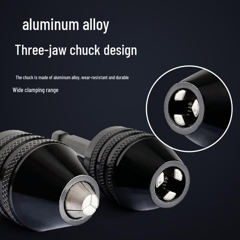 Adjustable Multi-Functional Electric Grinder Chuck (0.4-3.4mm) - Three-Jaw Mini Set