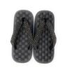 Asakusa In Black Folding Geta Sandals with Cowhide with Japanese Shoe [Made Japan] Men's Soles, "Saya" (Super Comfortable!) Inden-style Straps. Men's