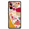 For Realme GT7 3D Relief Phone Case Emboss Flower Back Cover Black Silicone Shockproof Soft Protector 6.8" Realme GT 7T 7 T Capa
