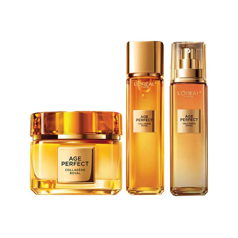 Loreal Paris Can Nectar Collagen Emulsion Xiaomi Jar Essence Water Skin Care Set - Essence Water 130ml Cream Light Version 60ml Lotion 110ml