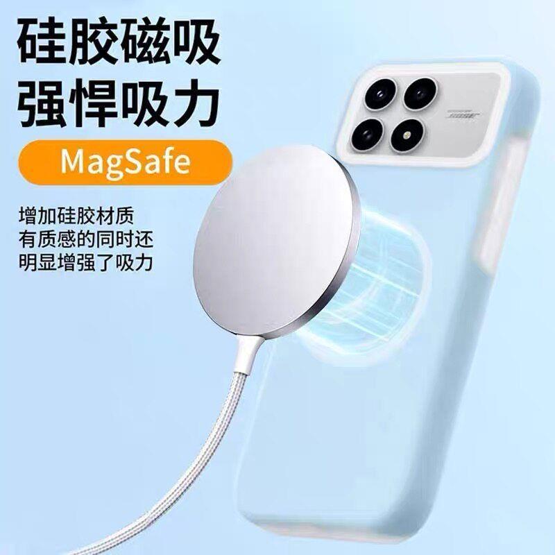 Case For Redmi K90 Max K90 Pro Max K90 Liquid Silicone Soft Jelly Magnetic Shockproof Phone Cover
