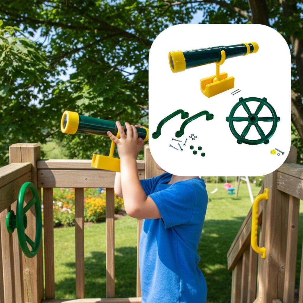 Kids Outdoor Playground Accessories Playset Easy Installation Role Playing